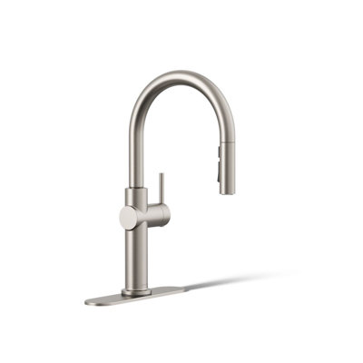 Kohler Crue Single Handle Pull Down Kitchen Faucet with Three-Function Pull Down Sprayer