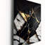 Horloge murale abstraite Geode IV - marbre-886653684