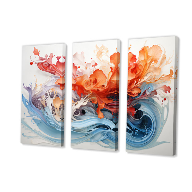 «China Art Calligraphy Essence II», impression sur toile tendue 3 pièces, H 28 po x l 36 po x P 1 po