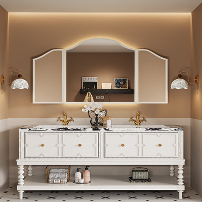 Armoire de salle de bain de style américain sur pied