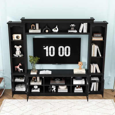 Entertainment Center with 4 Adjustable Shelves