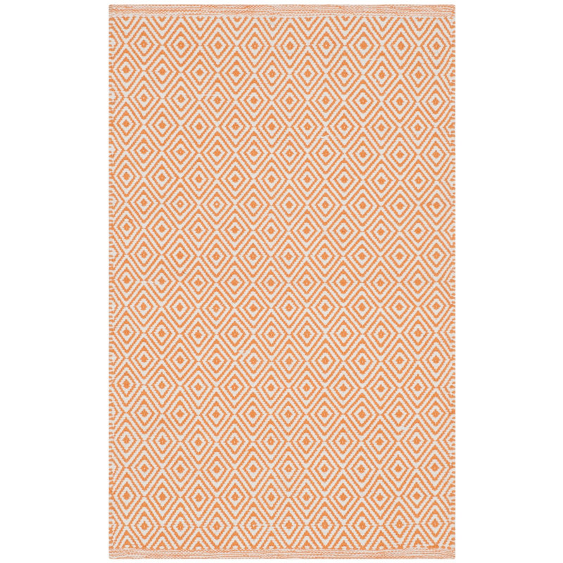 Dryden Hand Woven Cotton Geometric Rug, Runner 2'3" x 8'