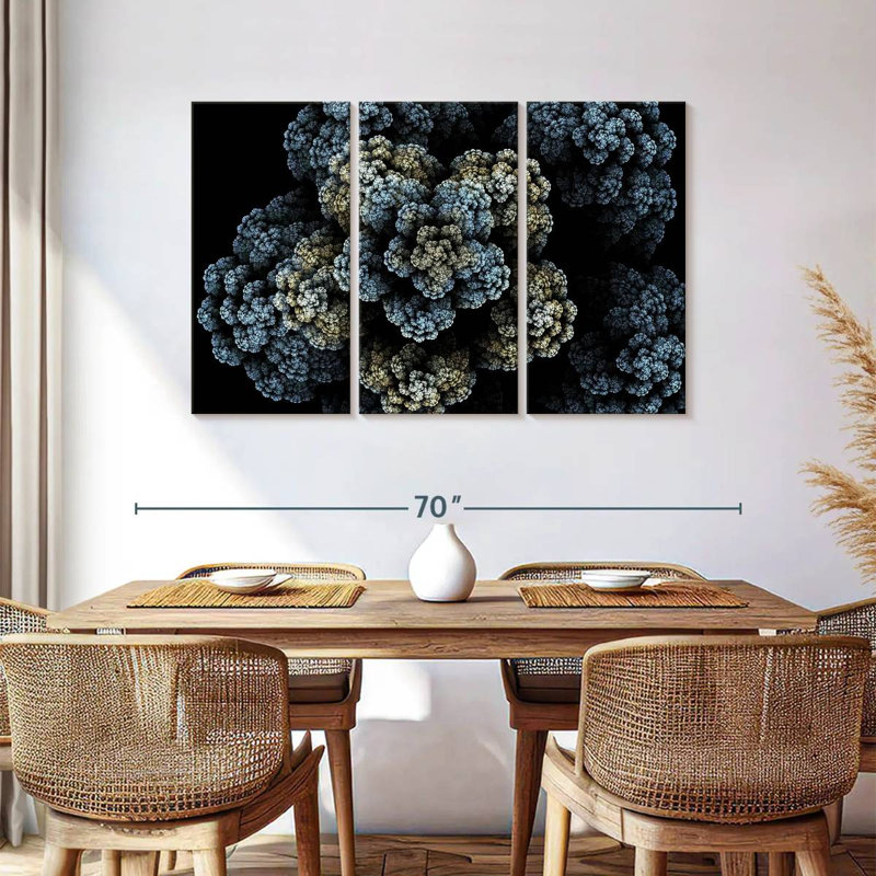 Brampt Fractal Bloom, 36" H x 57" W