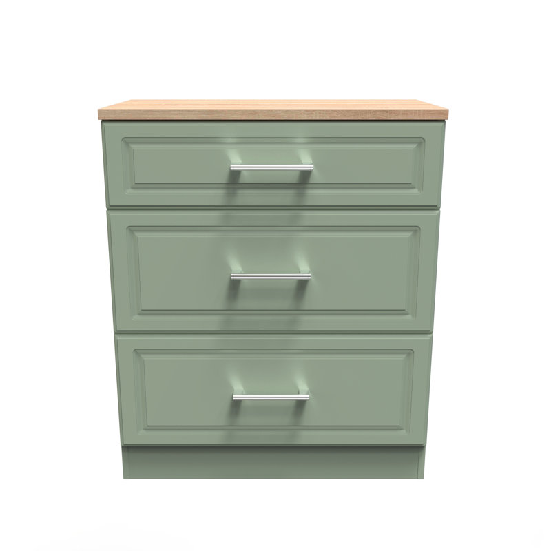 Aalysia 74cm W 3 - Drawer Chest of Drawers