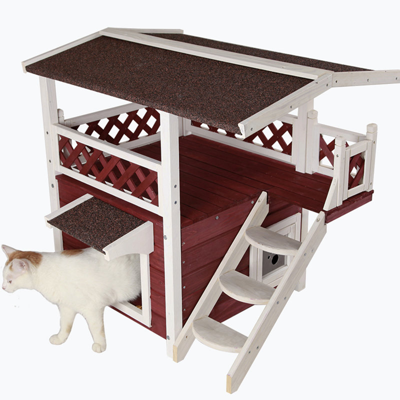 Solid Wood Elevated Pet Bed