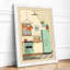 Kitchen Interior Retro - Framed Print-899190104-899190105