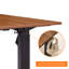 Bureau électrique debout, bureau à hauteur réglable, bureau assis-debout 24 po x 48 po, plateau en acajou / noyer foncé-134368191
