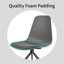 Chaise de bureau moderne sans accoudoirs Harsimar-1264609696