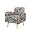Fauteuil d'appoint moderne, motif à rayures, pour salon de chambre à coucher, balcon-132922063