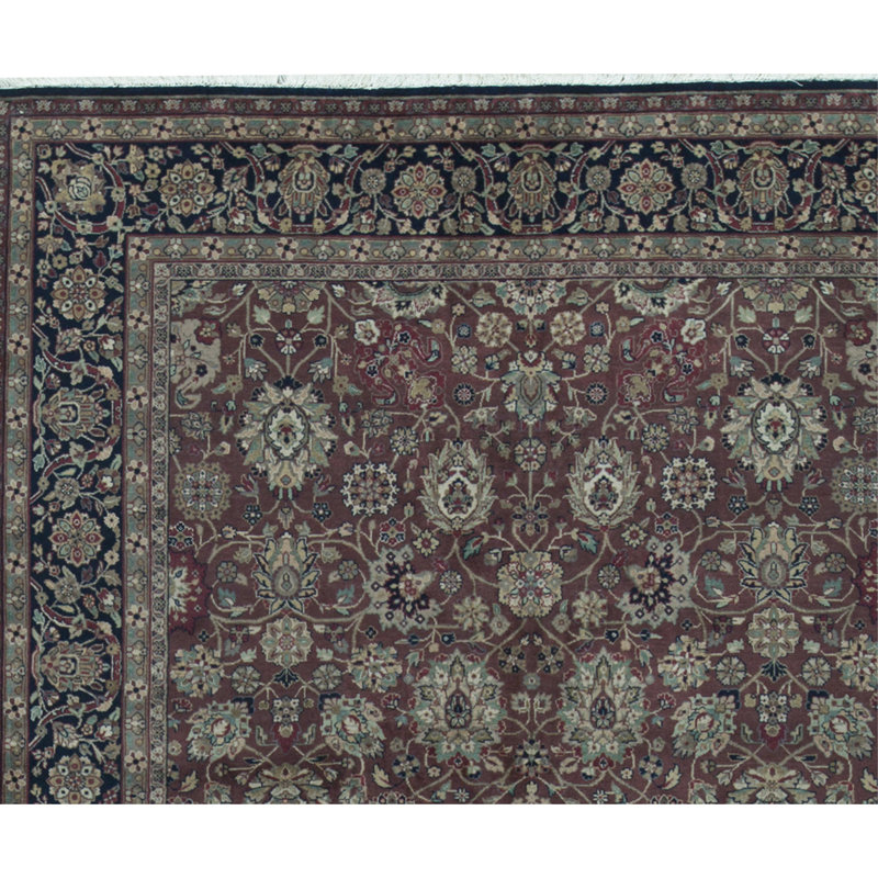 Marquis Wool Oriental Area Rug in Red/Navy