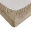 Grand drap taupe 4 pièces - 100% velours doux à plat 2 taies d'oreiller pour matelas de 16 po
