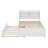 Twin Bed Frame With Storage Headboard, Trundle Bed-109624326