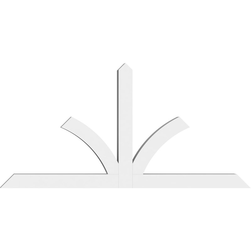 Support pour pignon en PVC de qualité architecturale Richland, H 36 po x l 72 po (pas 12/12), P 4 po x F 4 po