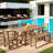 Nathenial Rectangular 6 - Person Long Dining Set-1317977675