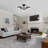 3 - Light Modern Sputnik Semi Flush Mount Ceiling Light-1159085172