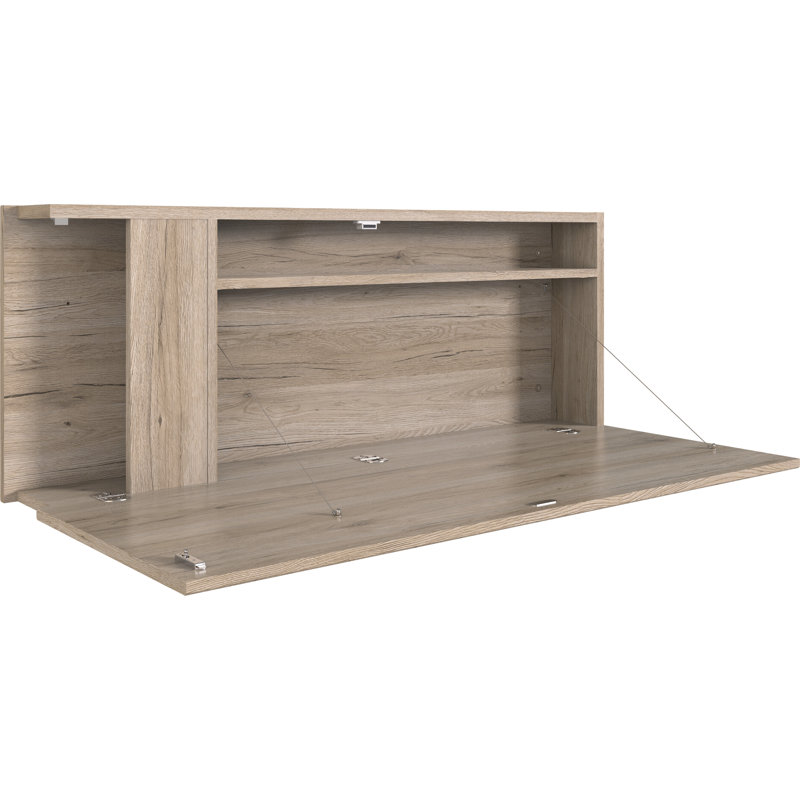 Carnahagh Foldable Floating Desk, Oak