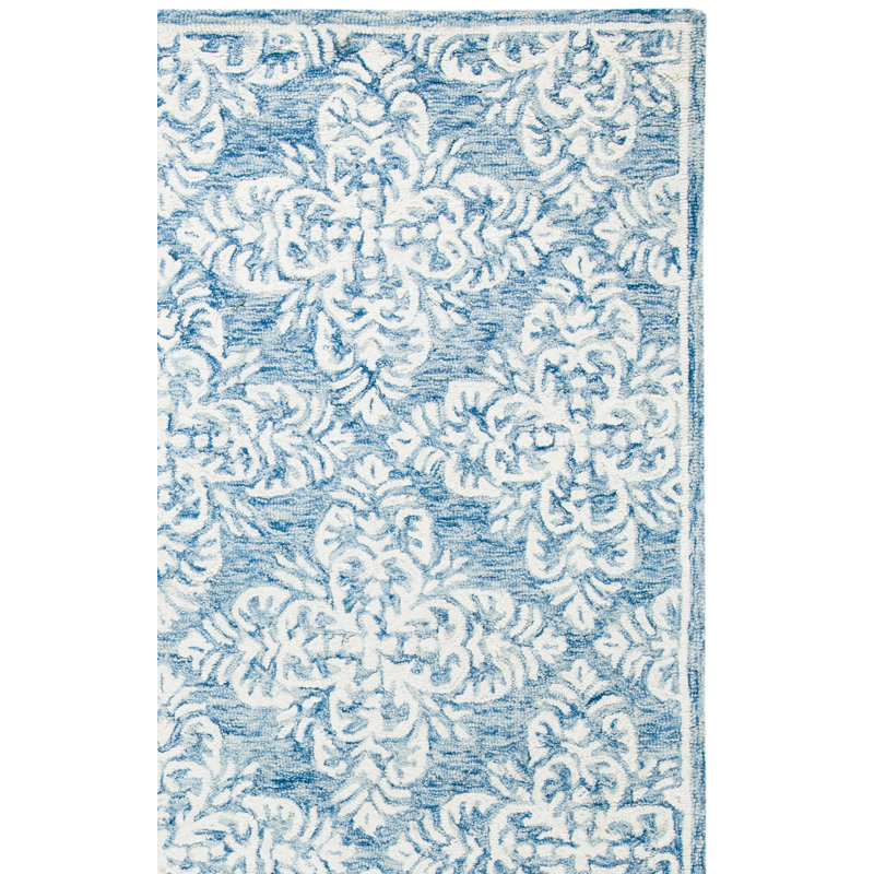 Tapis en laine touffeté à la main Mackin, Tapis de couloir 2 pi 3 po x 7 pi