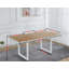 Table de salle à manger carrée extensible avec pieds en métal-1192969074