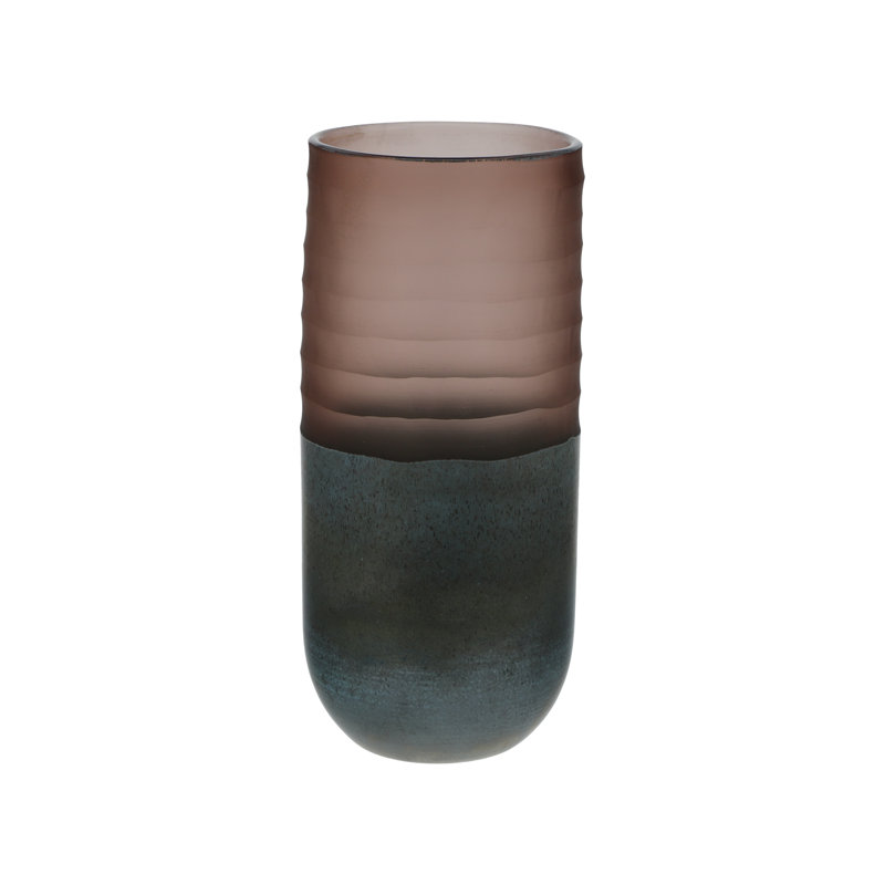 Glass Table Vase, 27cm H x 12cm W x 12cm D
