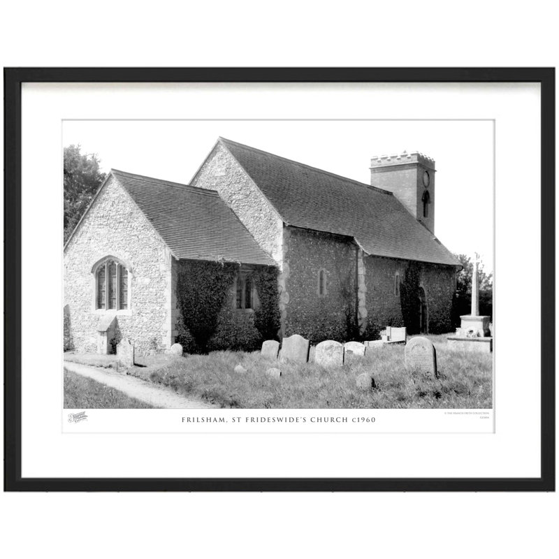 Frilsham, St Frideswide - Single Picture Frame Print, 28cm H X 36cm W x 2cm D