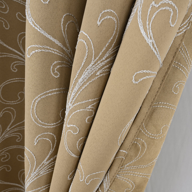 Paire de rideaux d'intimité Acushnet, Taupe