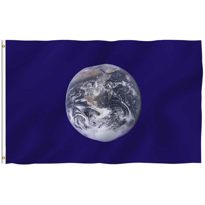 Earth Day Flag Polyester 36 x 60 in. House Flag