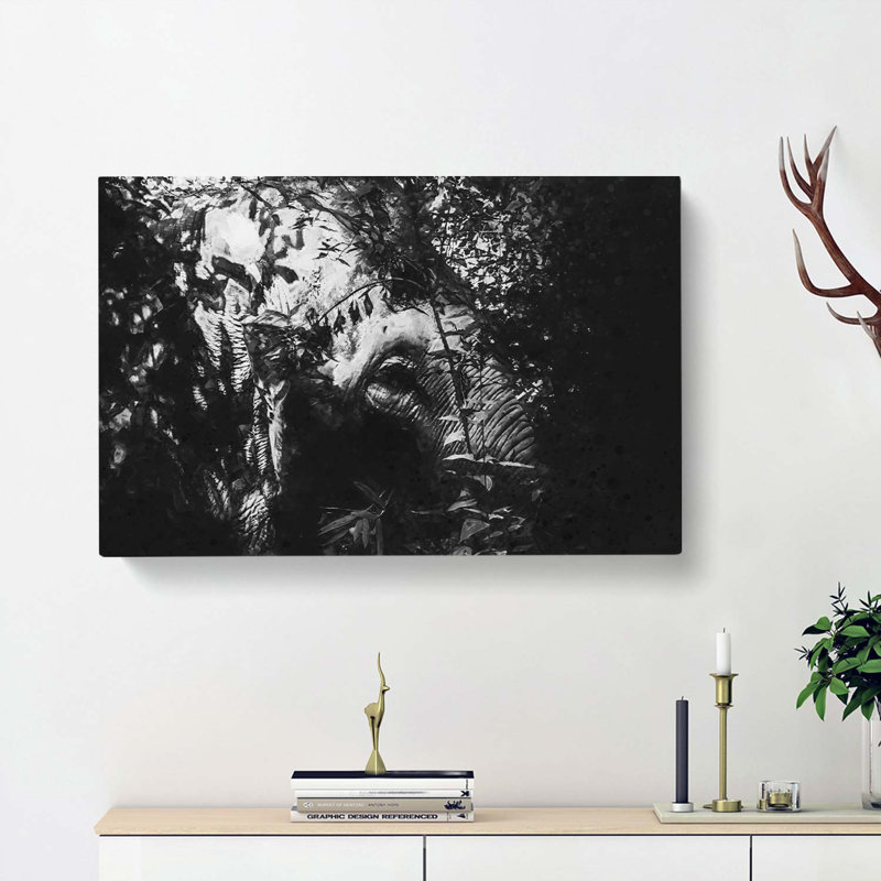 Elephant in the Trees - Wrapped Canvas, 50cm H x 76cm W x 3cm D
