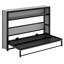 Lit escamotable avec tablettes, lit escamotable en métal au design pliable et peu encombrant