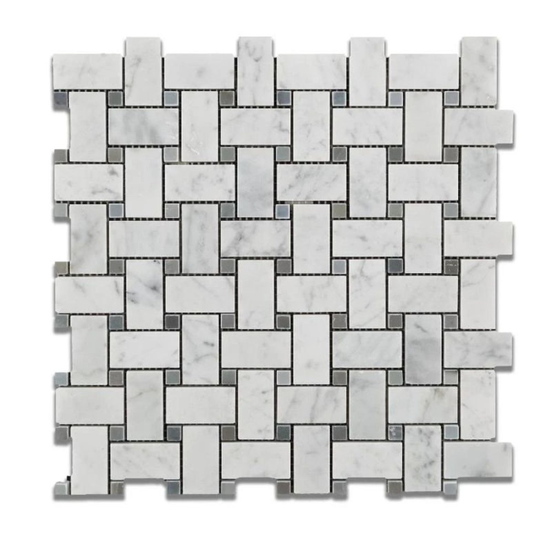 Carreau de marbre et carrelage en marbre, Blanc / Gris