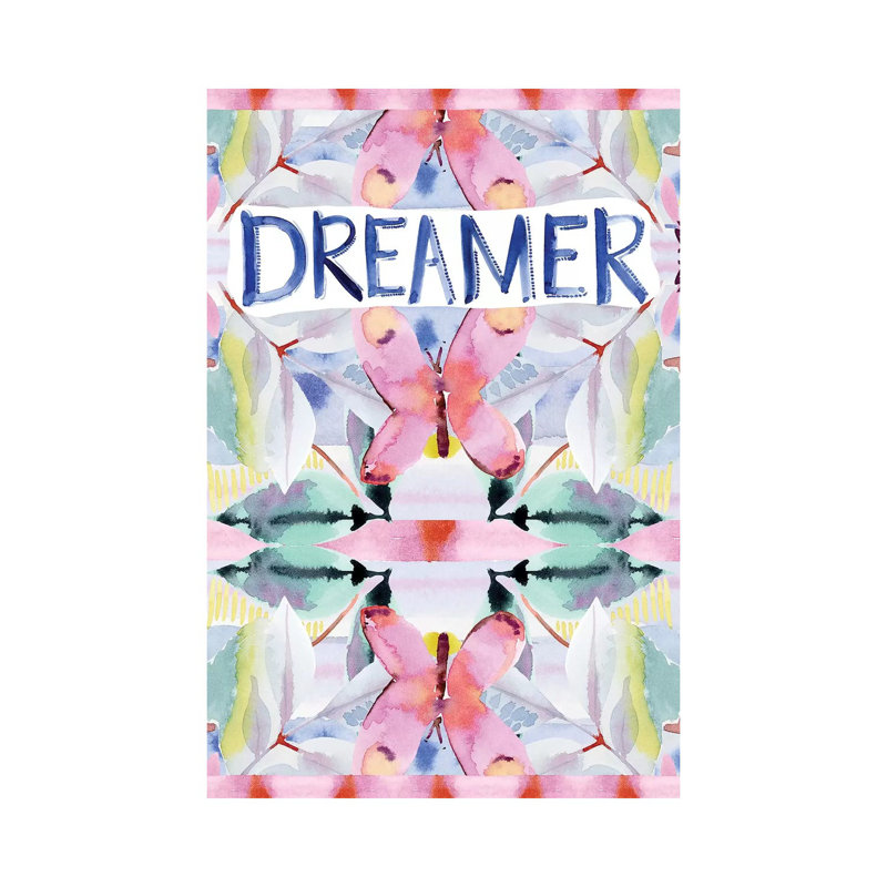 Dreamer 1 Piece Painting on Canvas, 30.48cm H x 20.32cm W x 1.91cm D, Wrapped Canvas