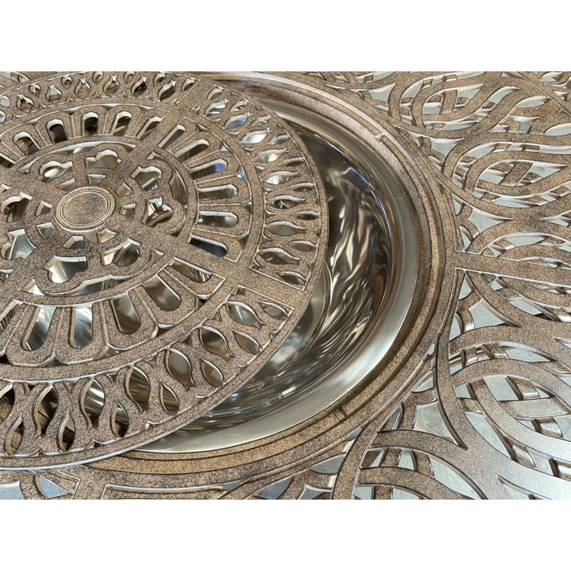 Kerrtown Round Metal Outdoor Coffee Table
