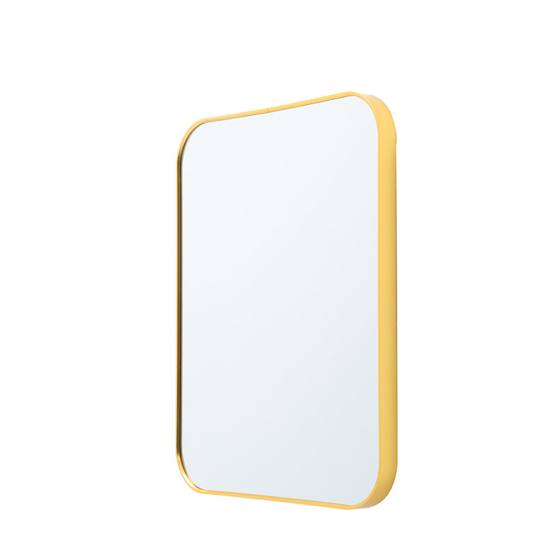 Aluminum Rectangle Mirror, Gold
