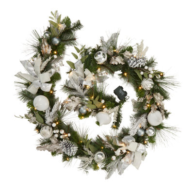 9'' in. Lighted Faux Garland