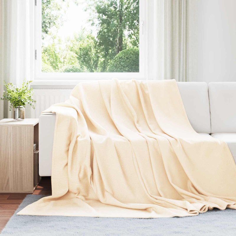 5.5-51 Throw Blanket, 270cm x 240cm, Cream
