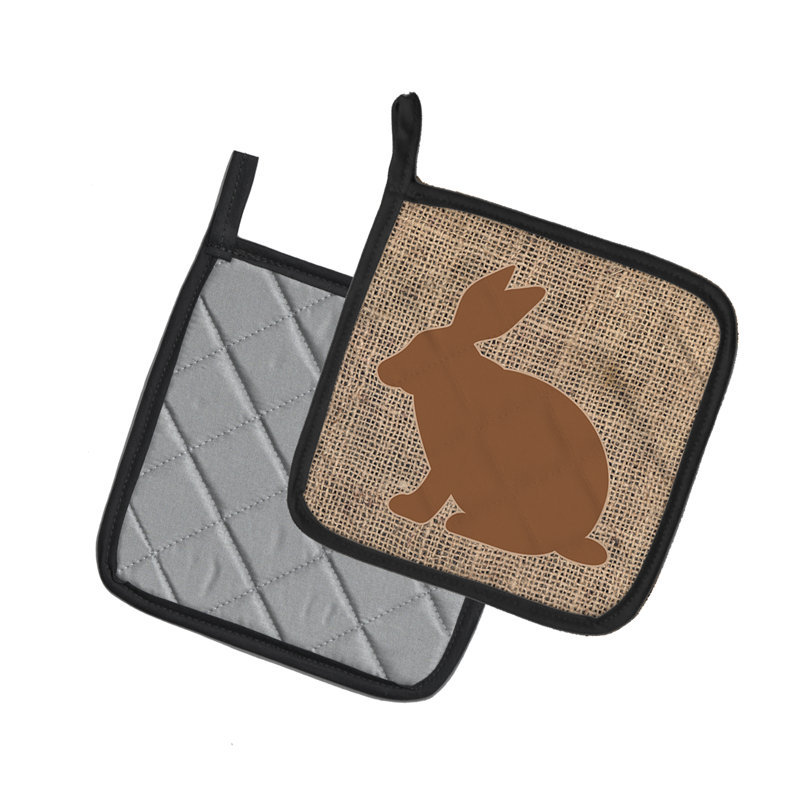 Cuisinier poignée lapin urban home east, Brun