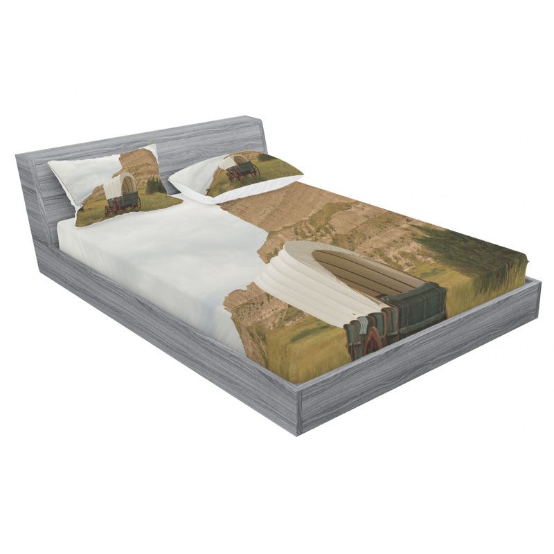 Nebraska Microfiber Sheet Set, Queen Sheet Set with Fitted Sheet