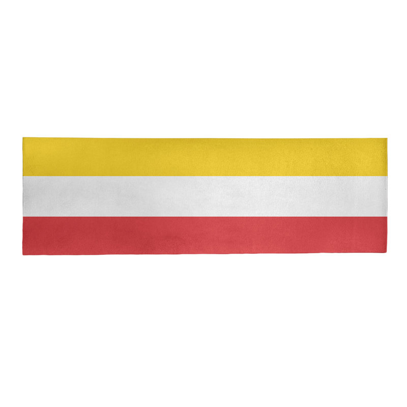 Tapis de zone rouge/jaune, Tapis de couloir 2 pi 6 po x 8 pi