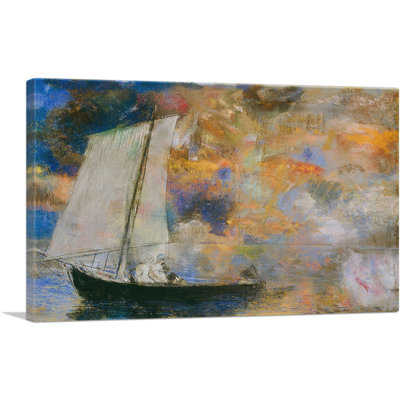 «Flower Clouds» par Odilon Redon, reproduction d'art sur toile tendue