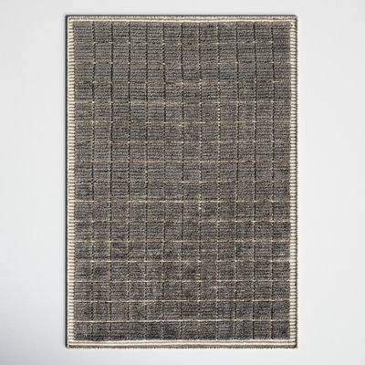 Jacey Handmade Tufted Charcoal Gray Area Rug