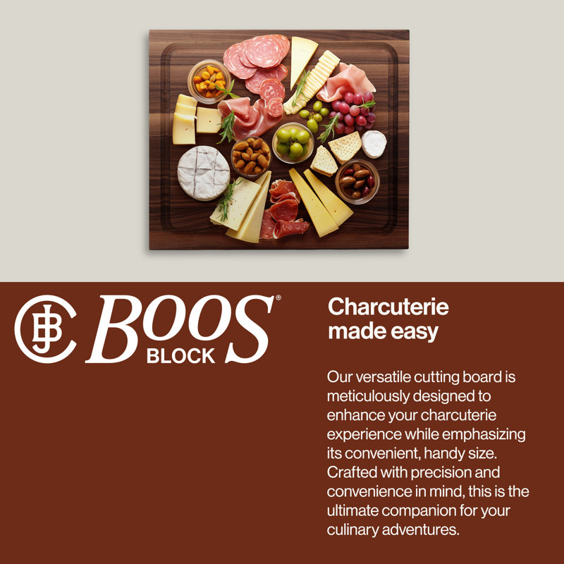 John Boos Reversible Cutting Board, 21.3"  x 19.4", Walnut