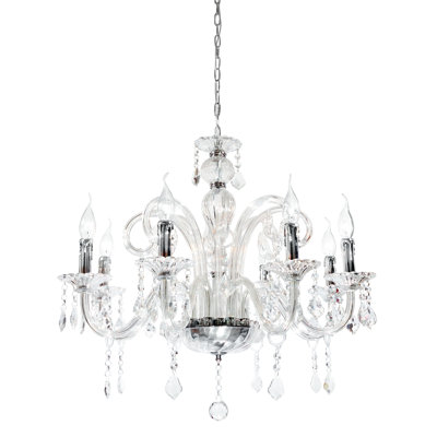 Celia 8 - Light Candle Style Chandelier