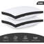 Ensemble de 2 coussins de grand lit pour dormir - ensemble de 2 coussins noirs, moelleux et moelleux