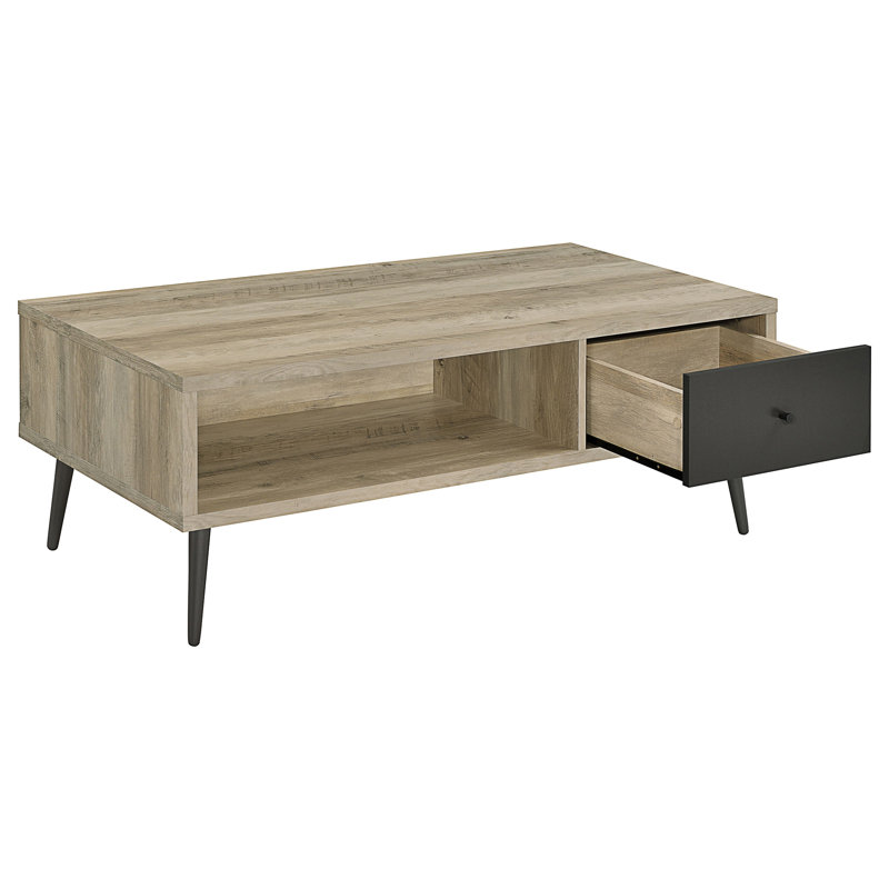 Table basse en bois d'ingénierie à 1 tiroir Balboa
