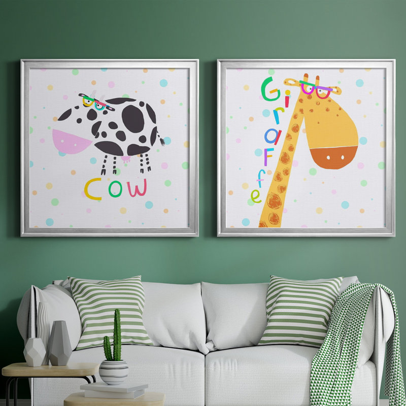 Animal Spots VII Animal Spots VII - Ensemble de 2 cadres photo sur toile, H 34,5 po x l 69 po x P 1,5 po