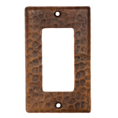 Copper Single Ground Fault/Rocker GFI Switchplate Cover