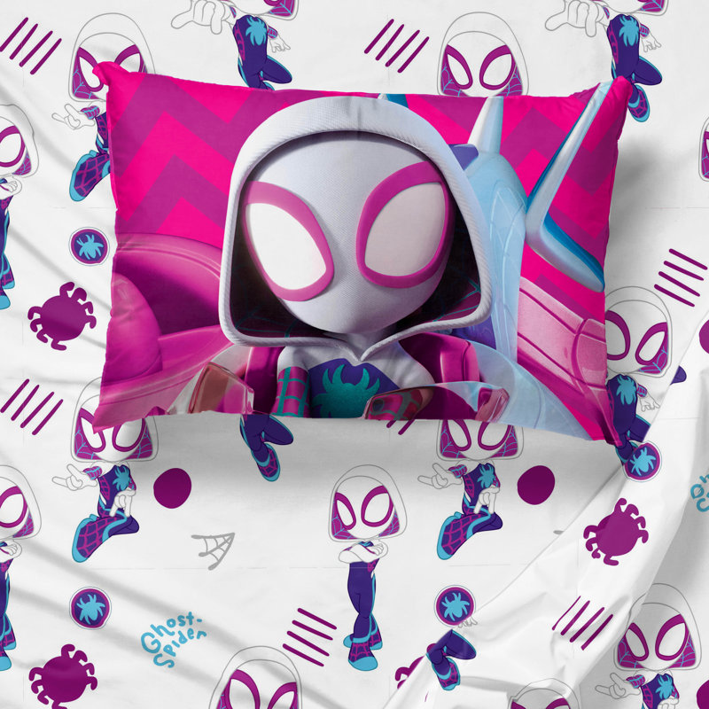 Ghost Spidey Twin Size Colorful Kids Sheet Set