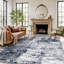 Tapis gris / bleu / ivoire Willington-1683043361