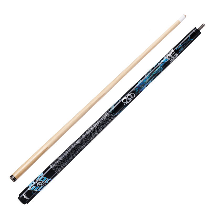 Viper 31'' Black Maple Junior Billiard Cue with Rock & Roll Graphics
