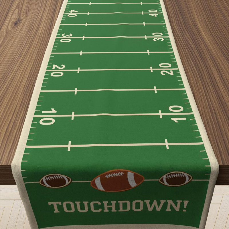 Super Game Bowl 2027 - Chemin de table de jeu pour décorations de fête de football