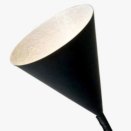 Black Arched Floor Lamp with Outlet